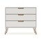 Manhattan Comfort Rockefeller Mid-Century- Modern Dresser with 3- Drawers in